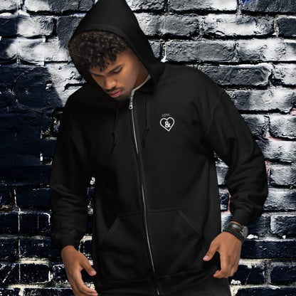 HOODIE CON CAPUCHA Y CREMALLERA HOMBRE SYMBOL &