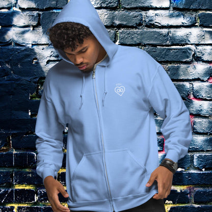 HOODIE CON CAPUCHA Y CREMALLERA HOMBRE INFINITE