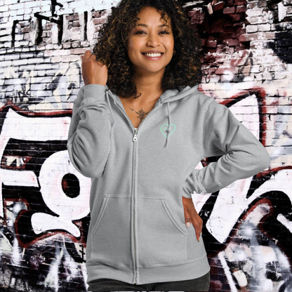 HOODIE CON CAPUCHA Y CREMALLERA MUJER COOL
