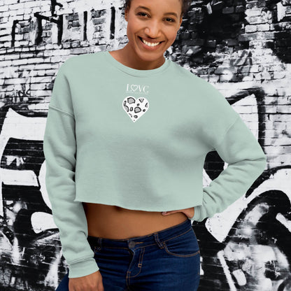 SUDADERA CROP MUJER ANIMAL PRINT