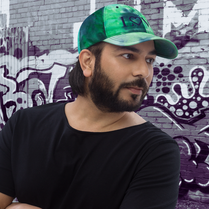 GORRA CON EFECTO TIE DYE HOMBRE LOGO NAVY