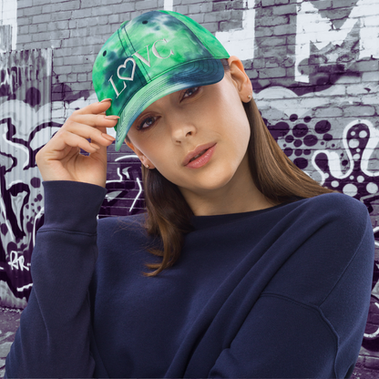 GORRA CON EFECTO TIE DYE MUJER LOGO BLANCO