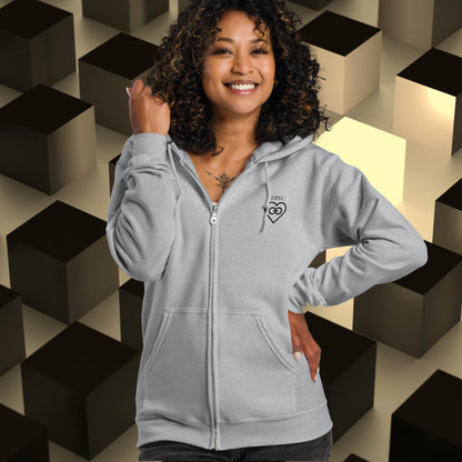 HOODIE CON CAPUCHA Y CREMALLERA MUJER INFINITE