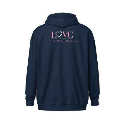 HOODIE CON CAPUCHA Y CREMALLERA MUJER LOGO CLASSIC