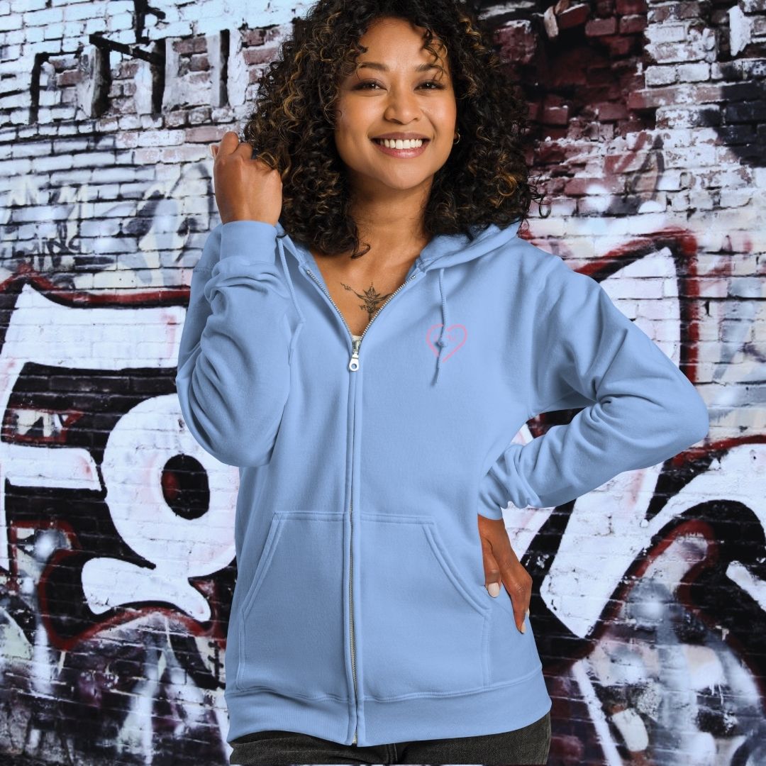 HOODIE CON CAPUCHA Y CREMALLERA MUJER COOL