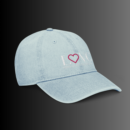 GORRA VAQUERA MUJER LOGO CORAZÓN ROSA