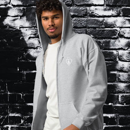 HOODIE CON CAPUCHA Y CREMALLERA HOMBRE SYMBOL &