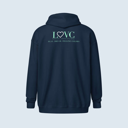 HOODIE CON CAPUCHA Y CREMALLERA MUJER LOGO CLASSIC