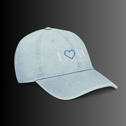 GORRA VAQUERA MUJER LOGO CORAZÓN AZUL