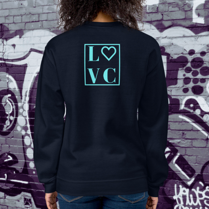 SUDADERA GRUESA MUJER LOGO BACK CUADRADO