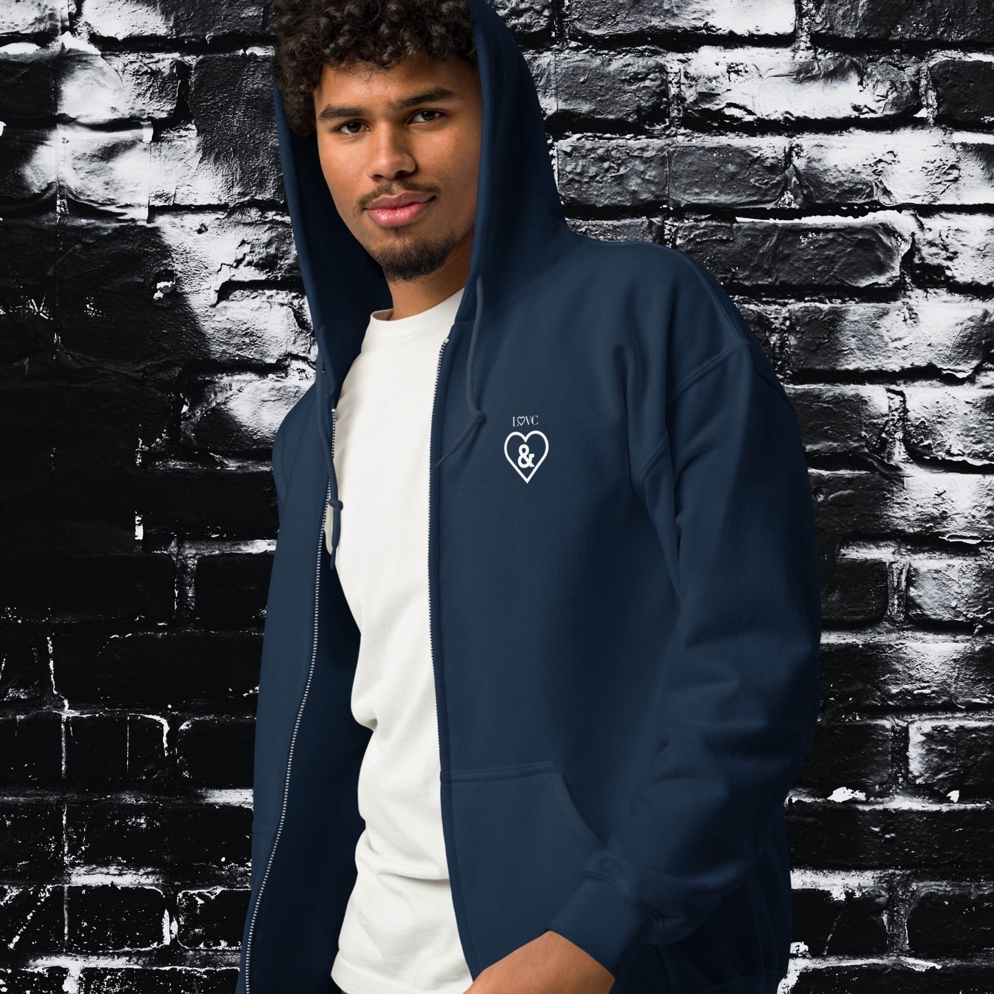 HOODIE CON CAPUCHA Y CREMALLERA HOMBRE SYMBOL &