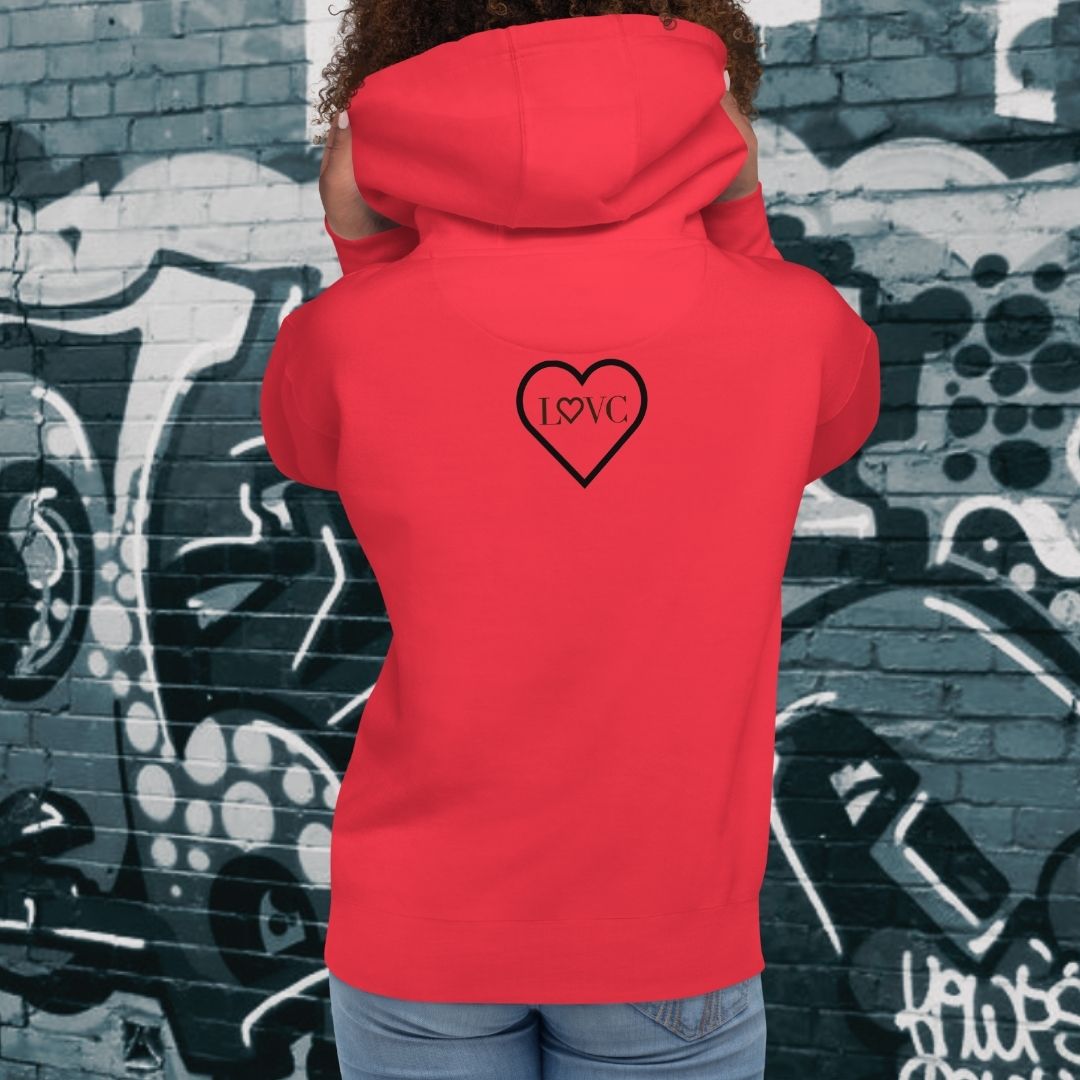 HOODIE CON CAPUCHA MUJER 2CUORE BLACK