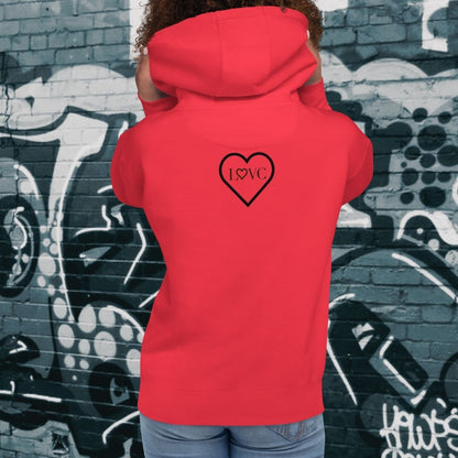 HOODIE CON CAPUCHA MUJER 2CUORE BLACK