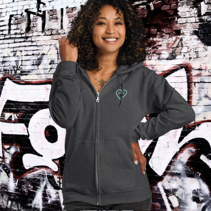 HOODIE CON CAPUCHA Y CREMALLERA MUJER COOL