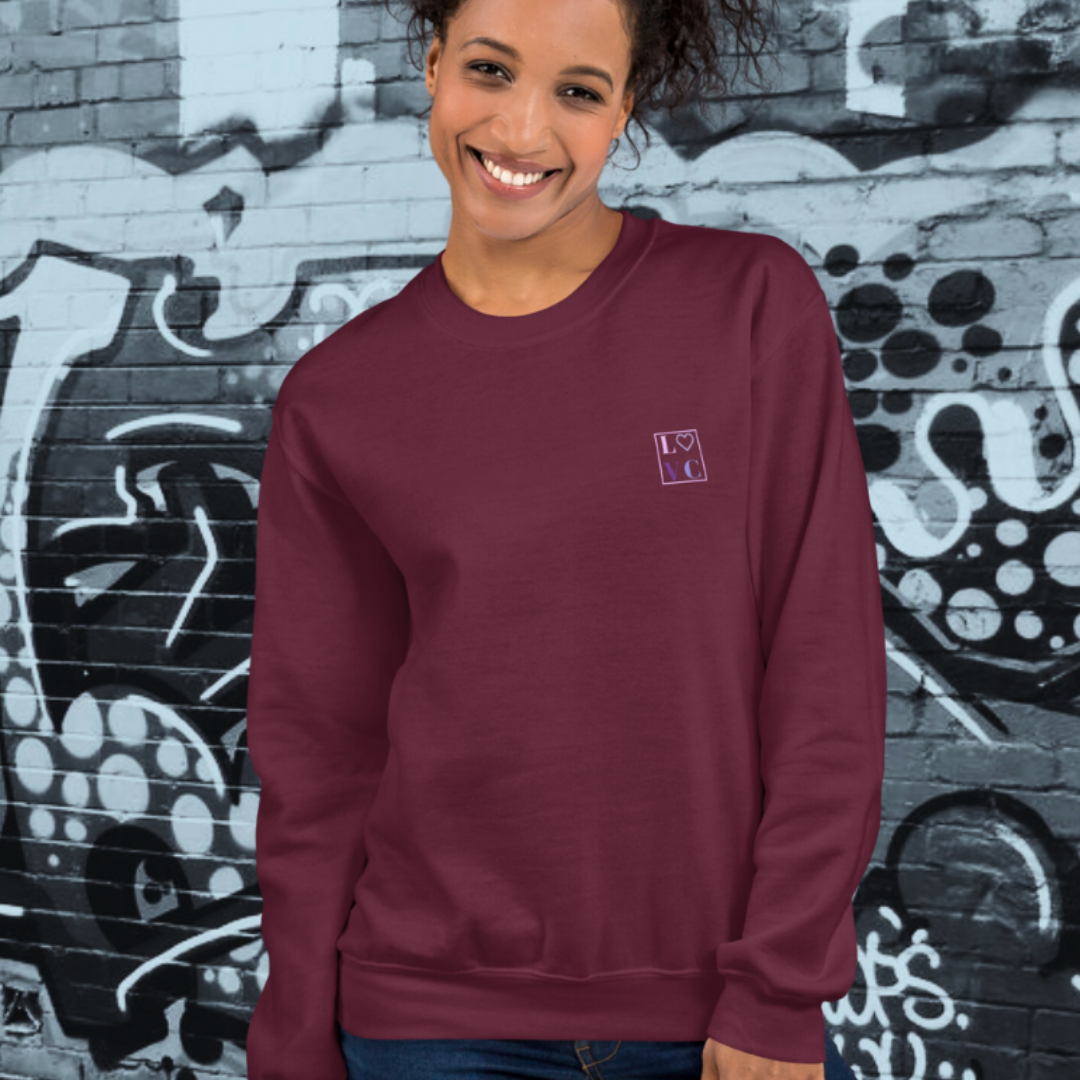 SUDADERA GRUESA MUJER LOGO BACK CUADRADO