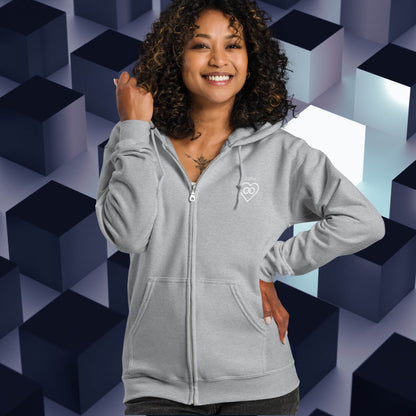 HOODIE CON CAPUCHA Y CREMALLERA MUJER INFINITE