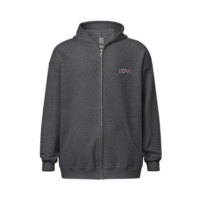 HOODIE CON CAPUCHA Y CREMALLERA MUJER LOGO CLASSIC