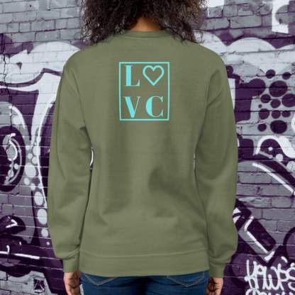 SUDADERA GRUESA MUJER LOGO BACK CUADRADO