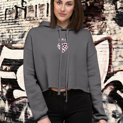 HOODIE CORTA CON CAPUCHA MUJER ANIMAL PRINT