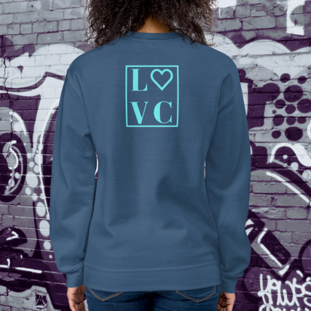SUDADERA GRUESA MUJER LOGO BACK CUADRADO