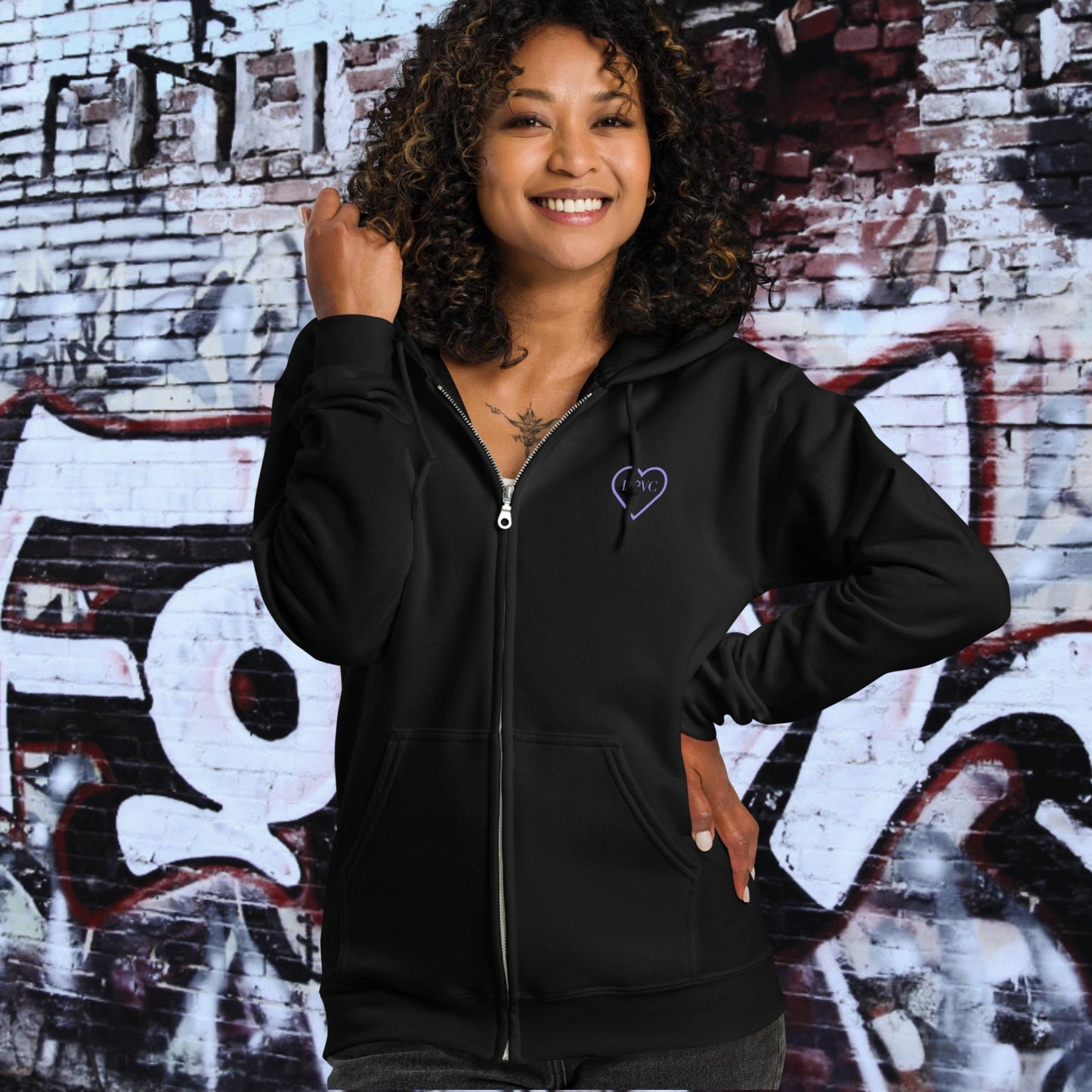 HOODIE CON CAPUCHA Y CREMALLERA MUJER COOL