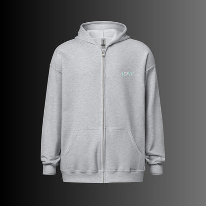 HOODIE CON CAPUCHA Y CREMALLERA HOMBRE LOGO CLASSIC