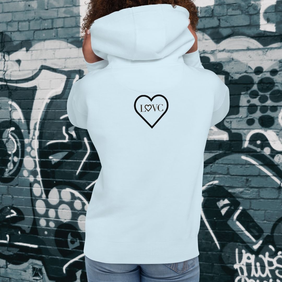 HOODIE CON CAPUCHA MUJER 2CUORE BLACK