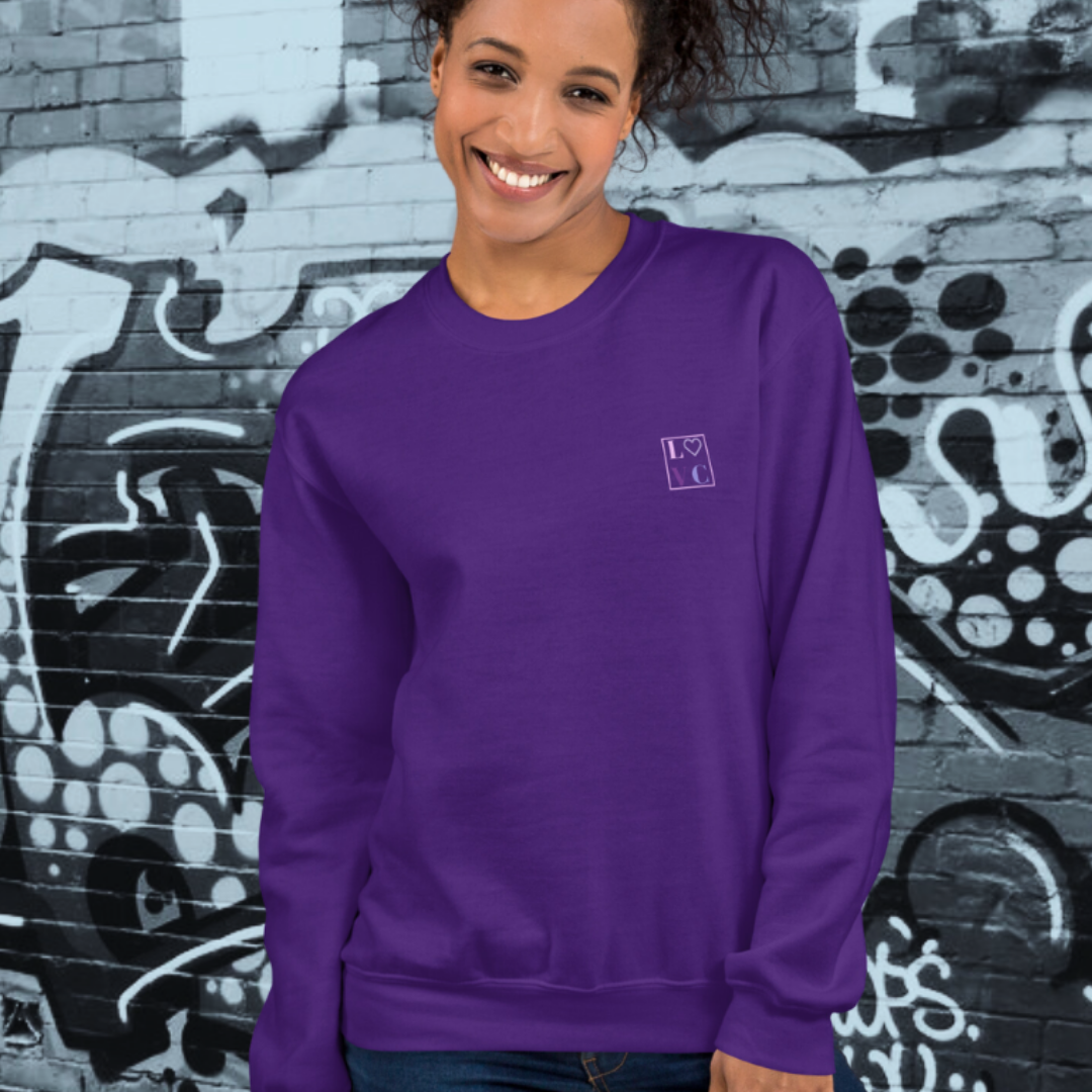 SUDADERA GRUESA MUJER LOGO BACK CUADRADO