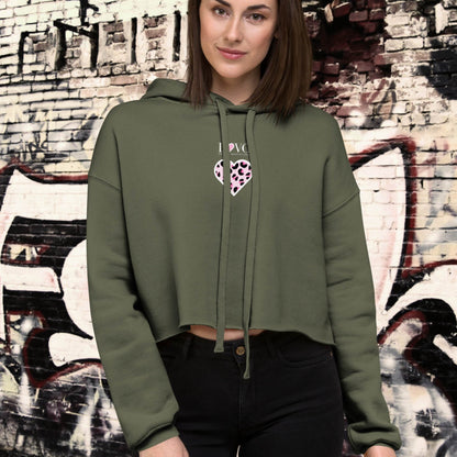 HOODIE CORTA CON CAPUCHA MUJER ANIMAL PRINT