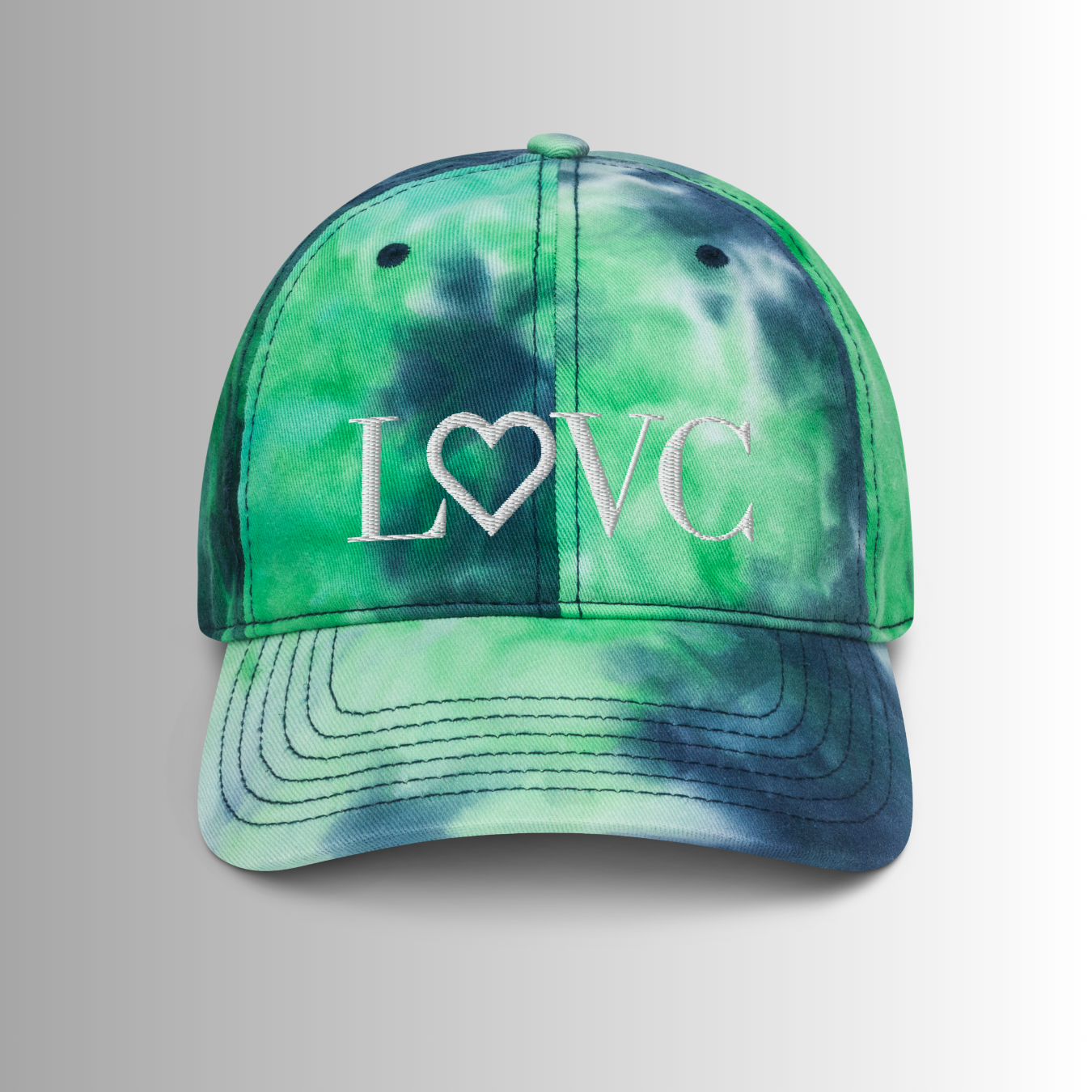 GORRA CON EFECTO TIE DYE MUJER LOGO BLANCO