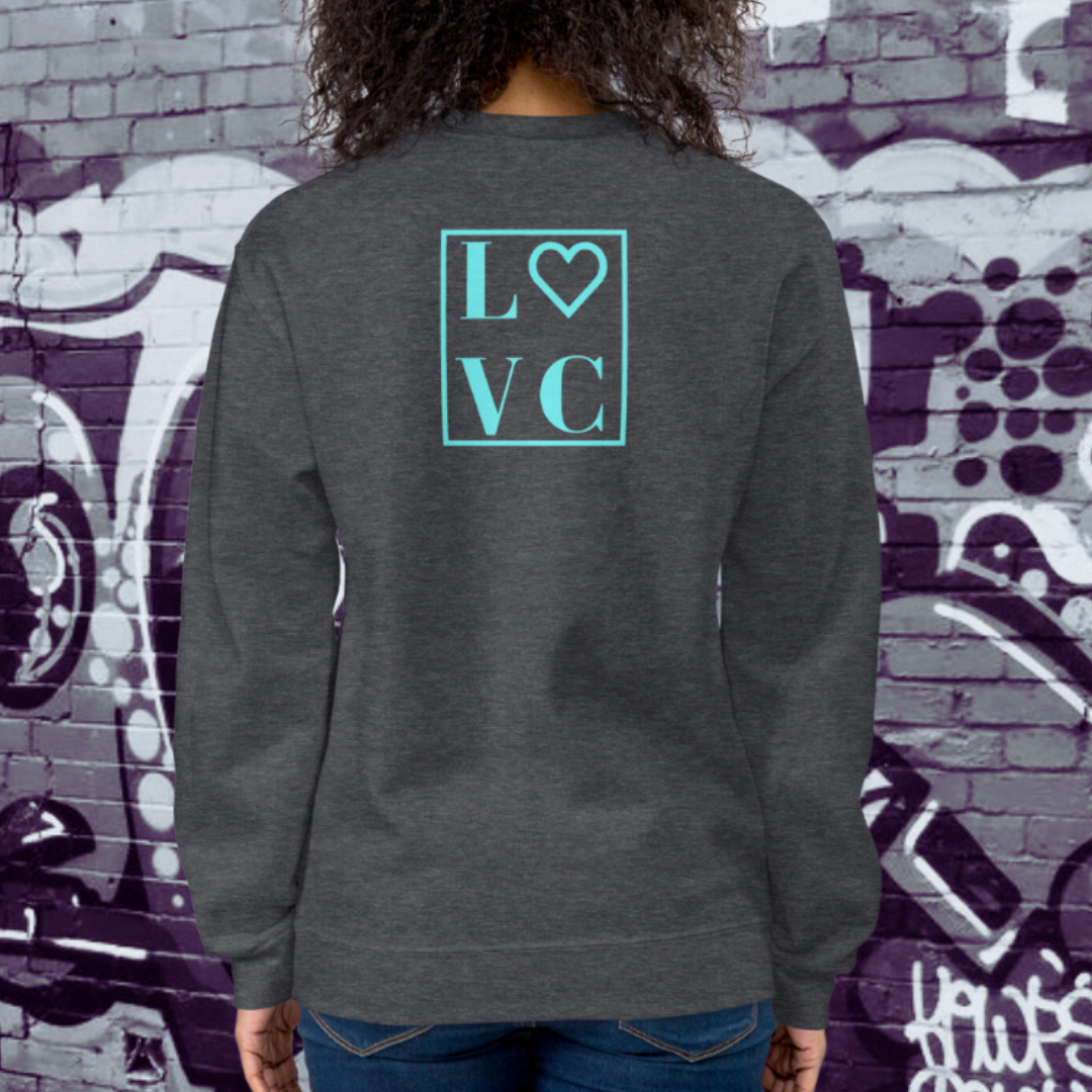 SUDADERA GRUESA MUJER LOGO BACK CUADRADO