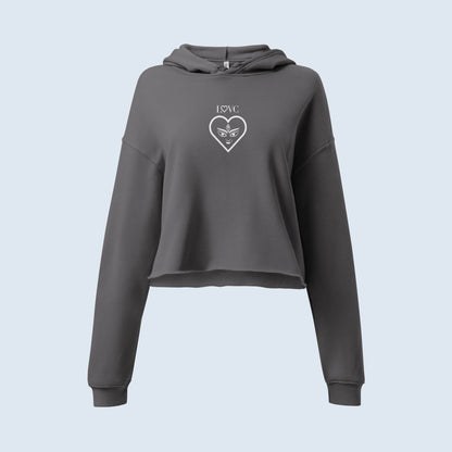 HOODIE CORTA CON CAPUCHA MUJER ANIMAL PRINT