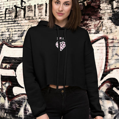 HOODIE CORTA CON CAPUCHA MUJER ANIMAL PRINT