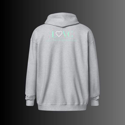 HOODIE CON CAPUCHA Y CREMALLERA HOMBRE LOGO CLASSIC