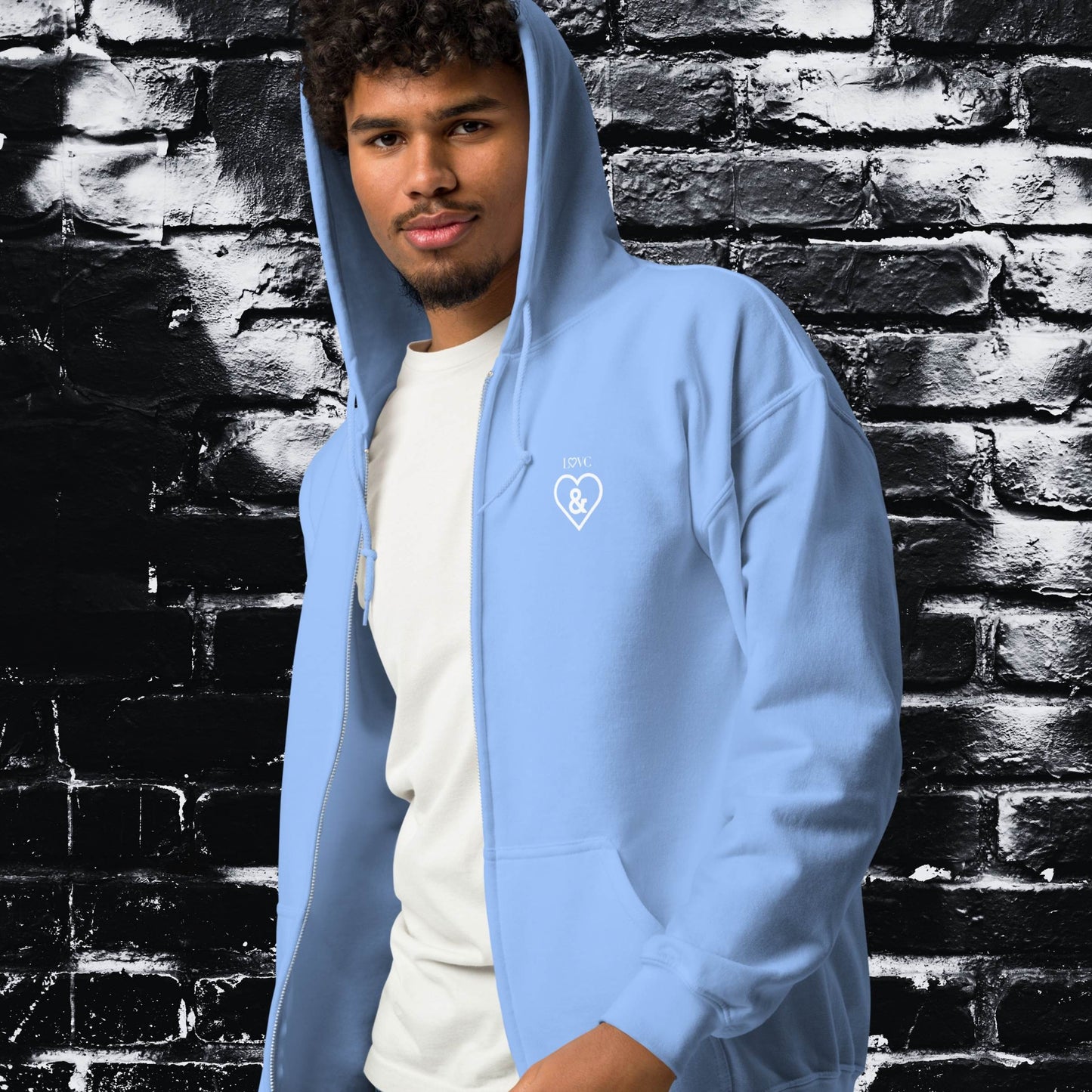 HOODIE CON CAPUCHA Y CREMALLERA HOMBRE SYMBOL &