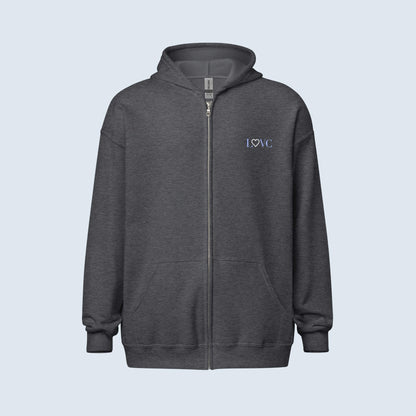 HOODIE CON CAPUCHA Y CREMALLERA MUJER LOGO CLASSIC