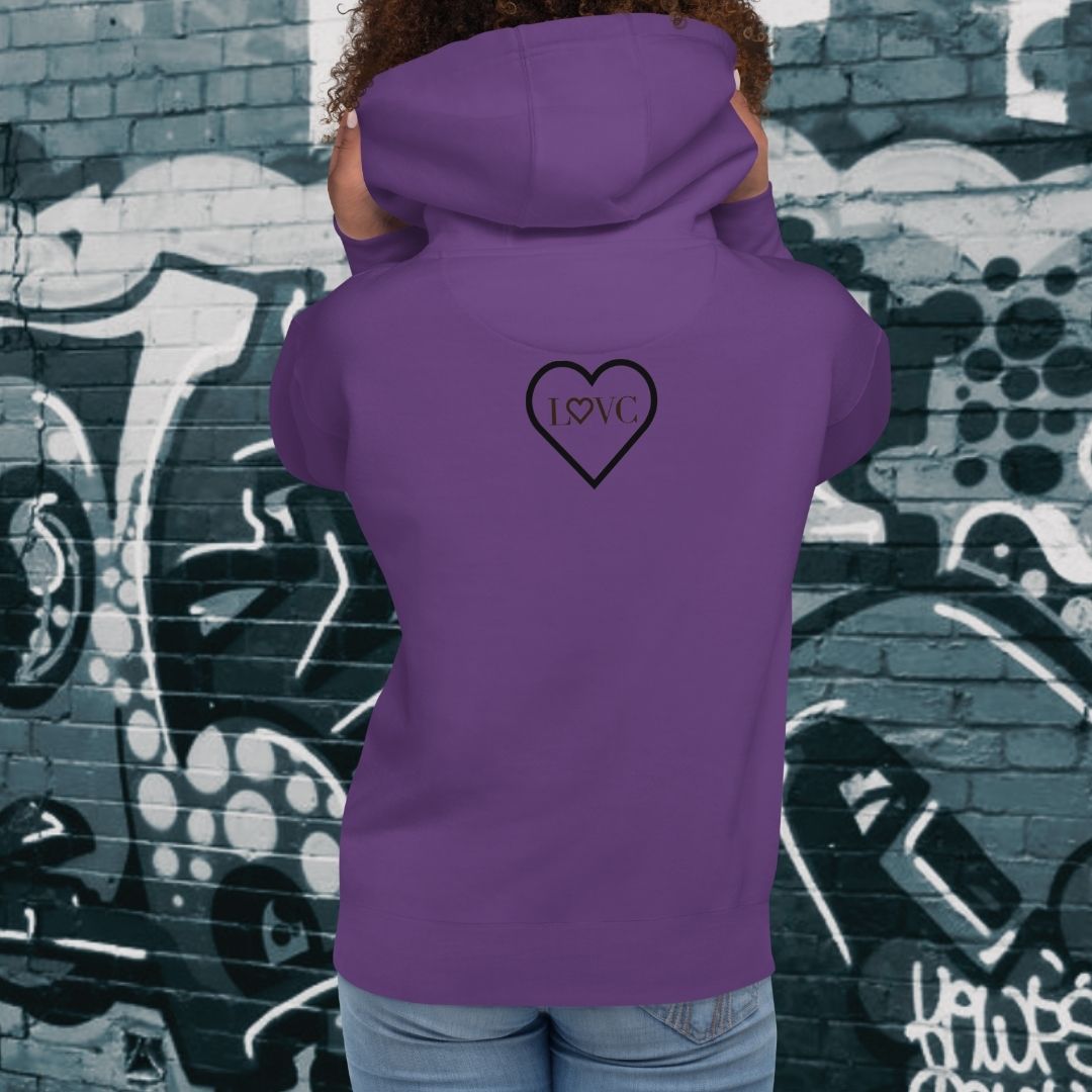 HOODIE CON CAPUCHA MUJER 2CUORE BLACK