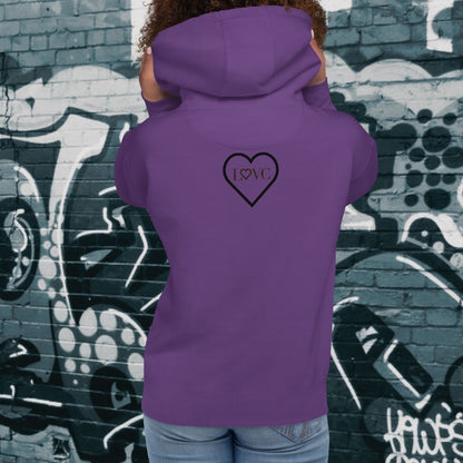 HOODIE CON CAPUCHA MUJER 2CUORE BLACK