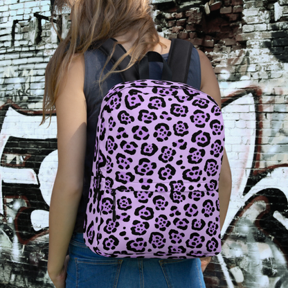 MOCHILA ANIMAL PRINT LILA