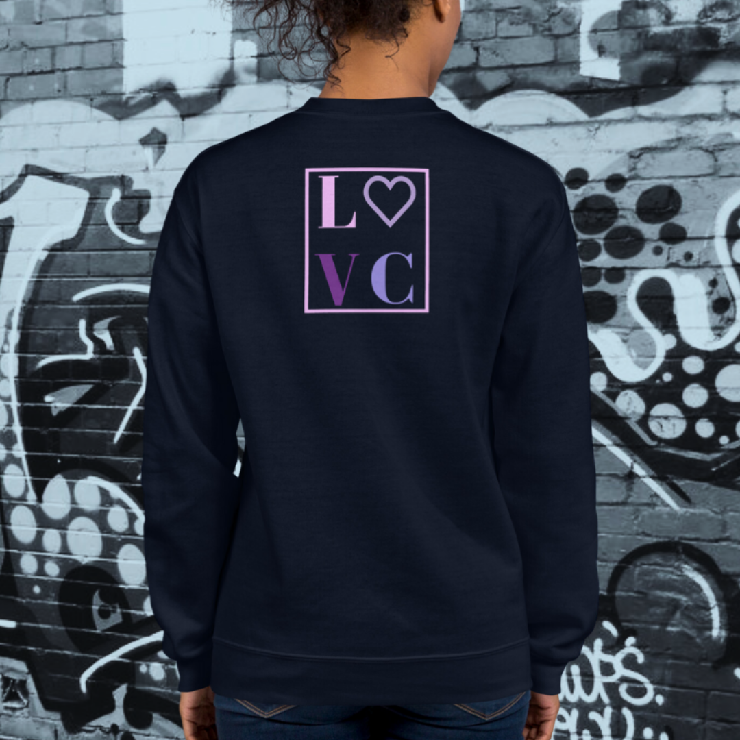 SUDADERA GRUESA MUJER LOGO BACK CUADRADO
