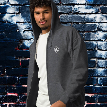 HOODIE CON CAPUCHA Y CREMALLERA HOMBRE INFINITE