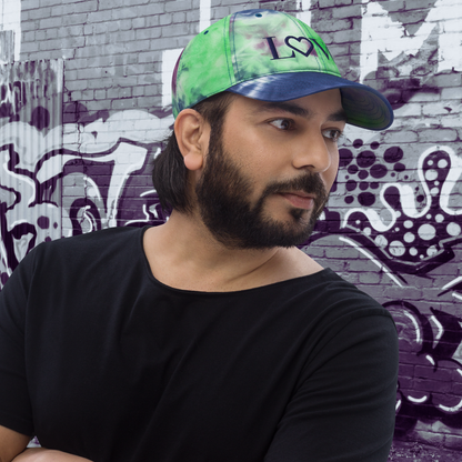 GORRA CON EFECTO TIE DYE HOMBRE LOGO NAVY