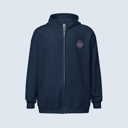 HOODIE CON CAPUCHA Y CREMALLERA MUJER INFINITE