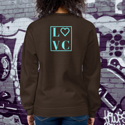 SUDADERA GRUESA MUJER LOGO BACK CUADRADO