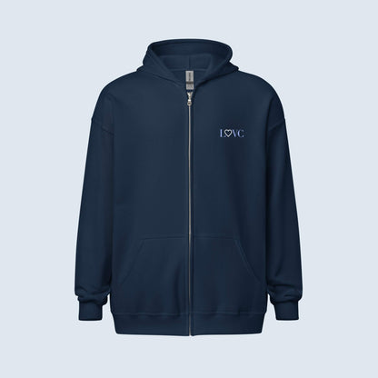 HOODIE CON CAPUCHA Y CREMALLERA HOMBRE LOGO CLASSIC