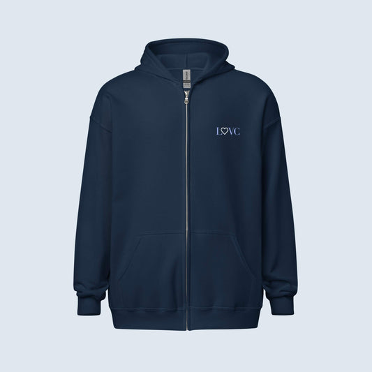HOODIE CON CAPUCHA Y CREMALLERA HOMBRE LOGO CLASSIC