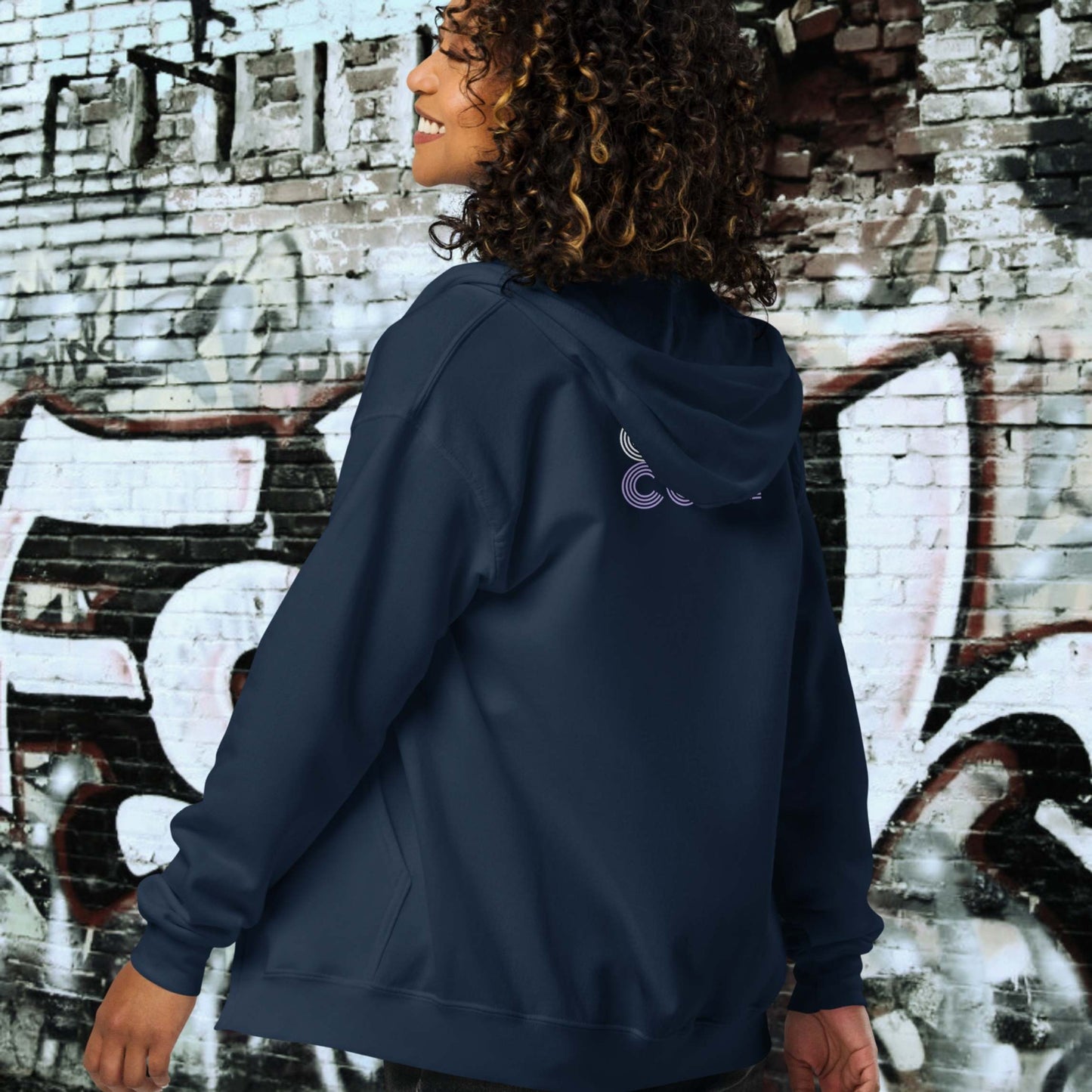 HOODIE CON CAPUCHA Y CREMALLERA MUJER COOL