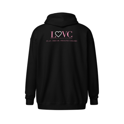 HOODIE CON CAPUCHA Y CREMALLERA MUJER LOGO CLASSIC