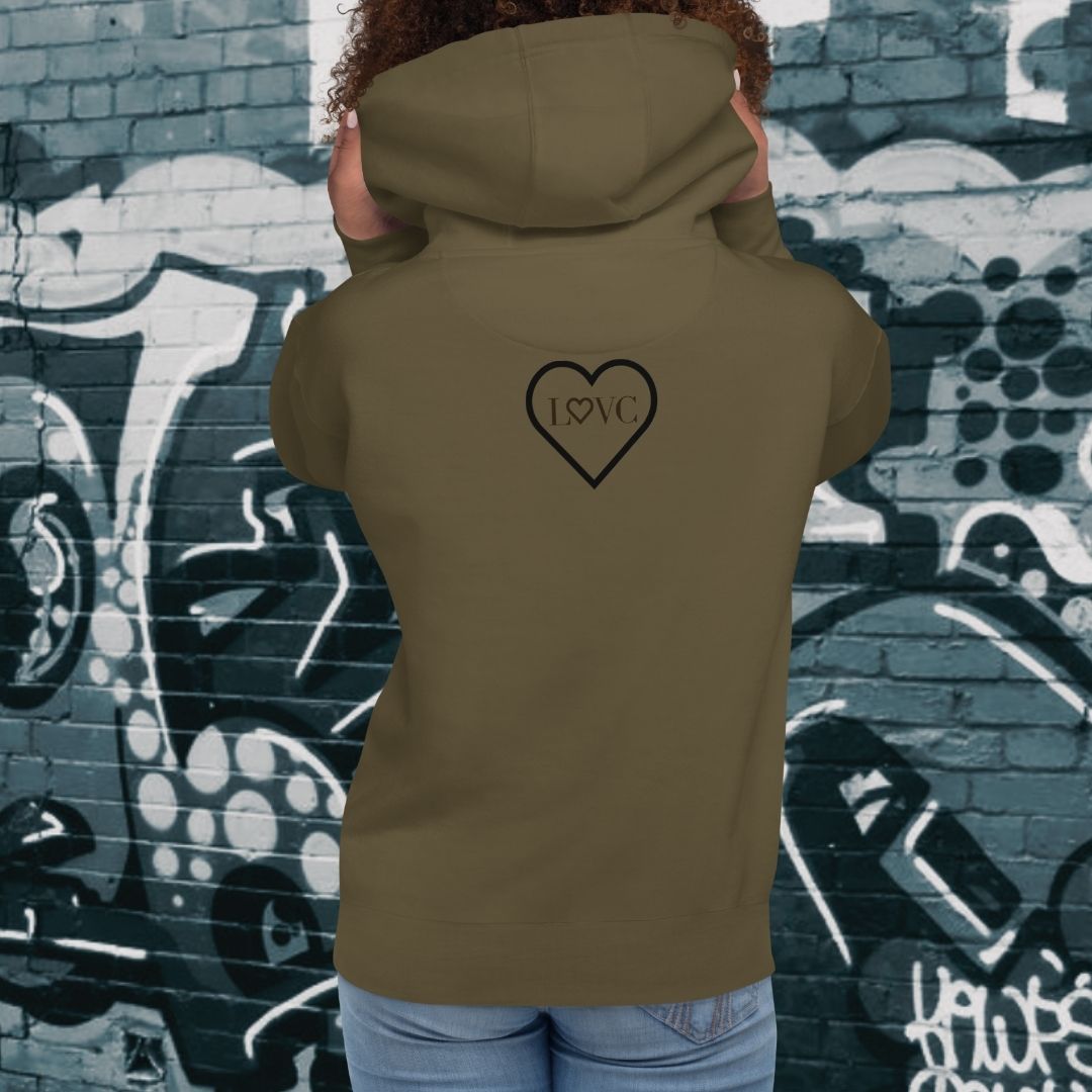 HOODIE CON CAPUCHA MUJER 2CUORE BLACK