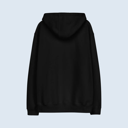 HOODIE PREMIUM CON CAPUCHA ECO HOMBRE BLACK SLOGAN